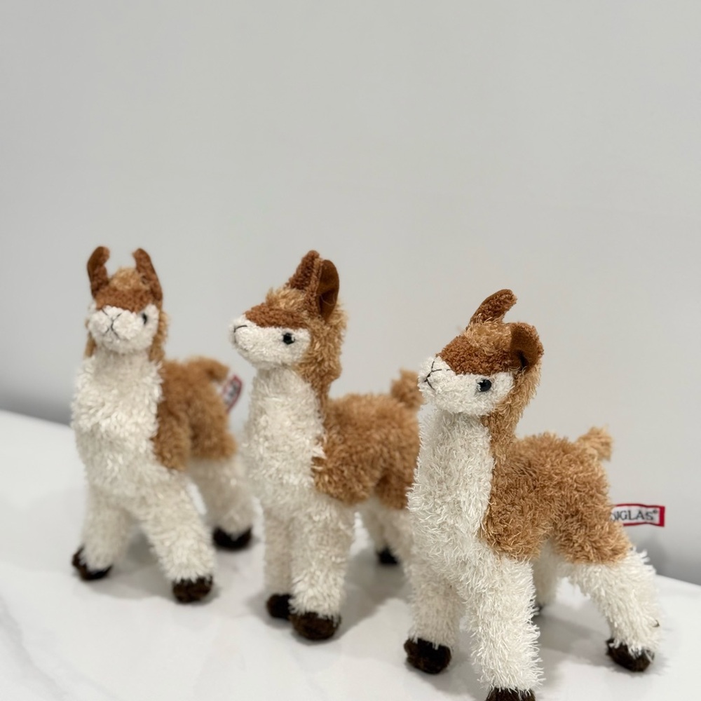 Llama Plush Toy - Brown and White